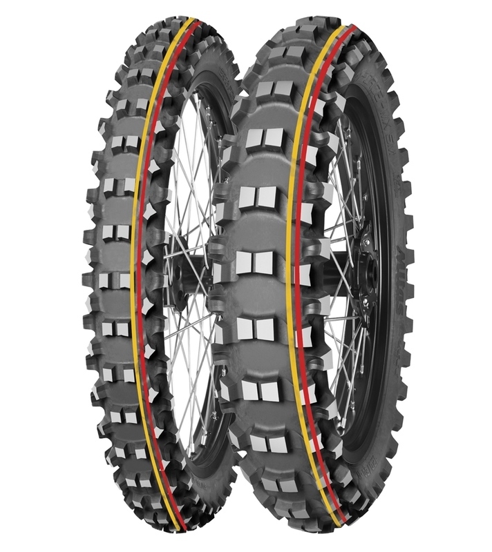 Pneu MITAS TERRA FORCE-MX SM 90/90-21 (3.00-21) NHS 54M TT SOFT TO MEDIUM RED YELLOW