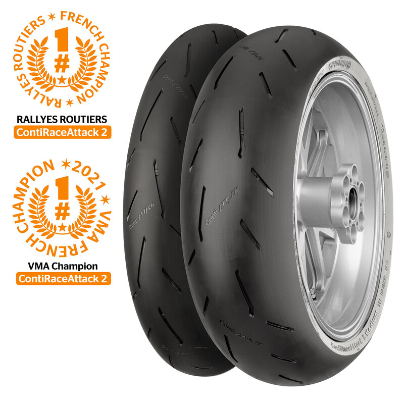 Pneu CONTINENTAL CONTIRACEATTACK 2 MED 180/60 ZR 17 M/C 75W TL